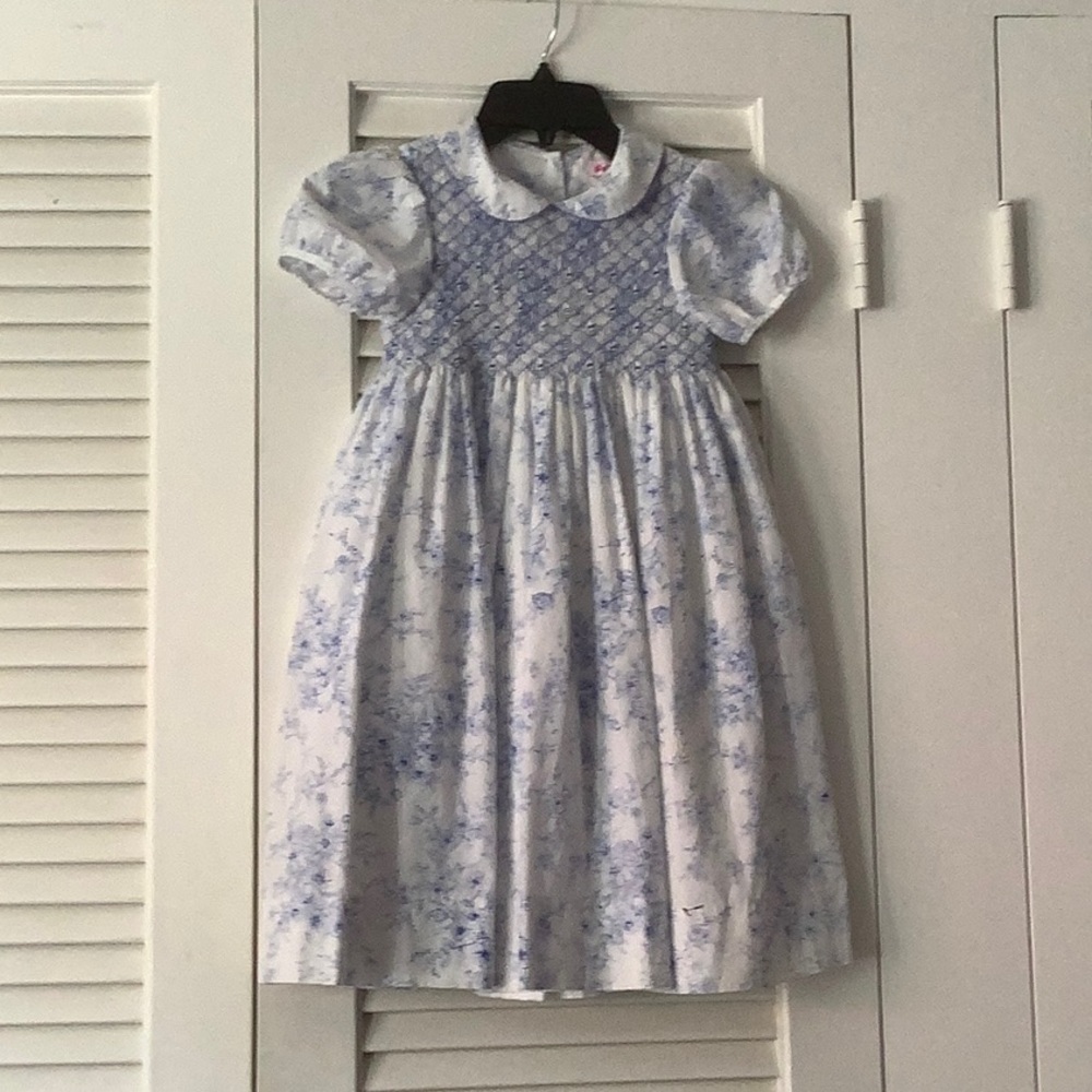 Smocked girls dress